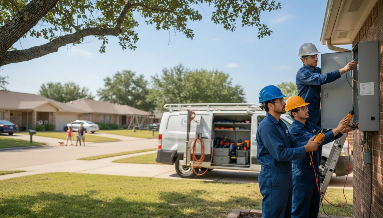 Certified electrician providing emergency electrical services in Springville, PA